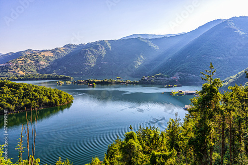 Fototapeta Naklejka Na Ścianę i Meble -  Vacha Dam, Western Rhodopes, Bulgaria