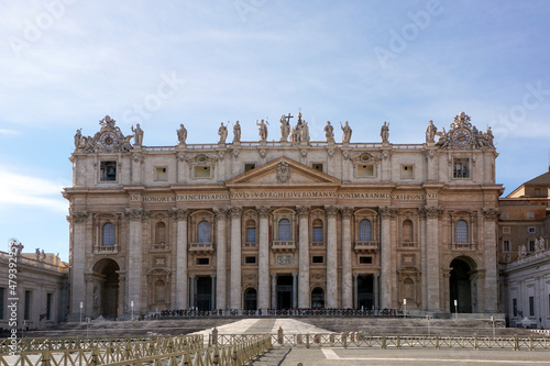 The facade of St. Peter s Basilica  Vatican