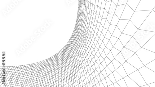 metal net isolated on white