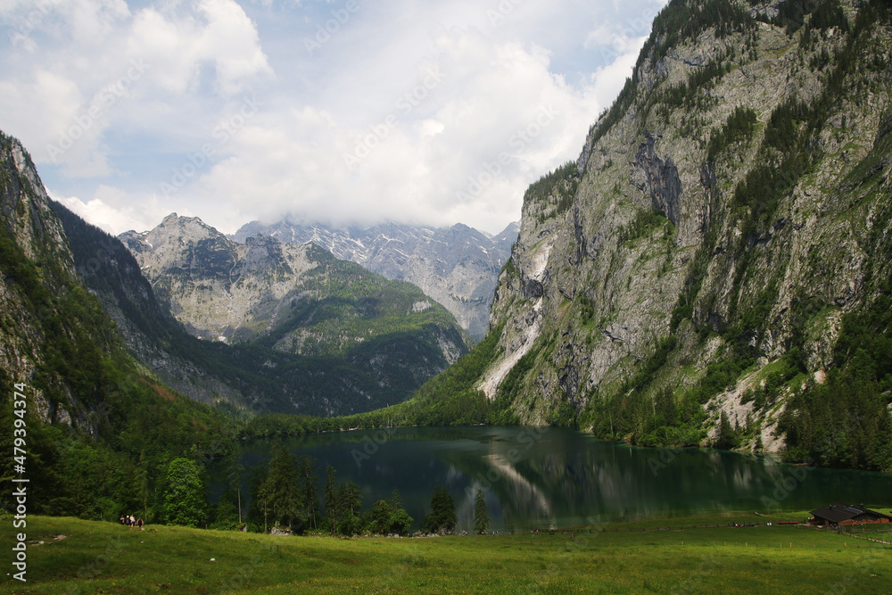 Obersee lake near Konigsee, Bavaria, Germany