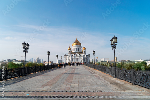 Cathedral of Christ the Savior and Moscow river