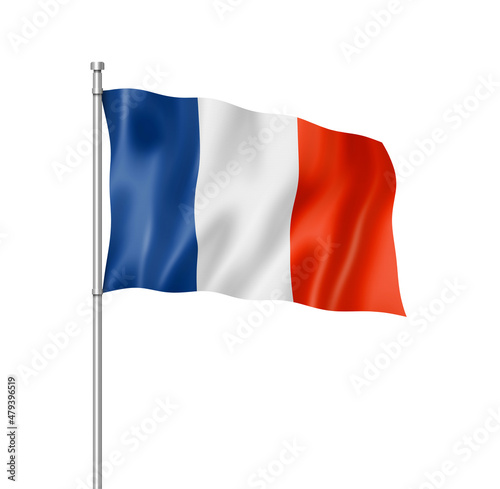 Free Download French flag isolated on white - GFXLoad