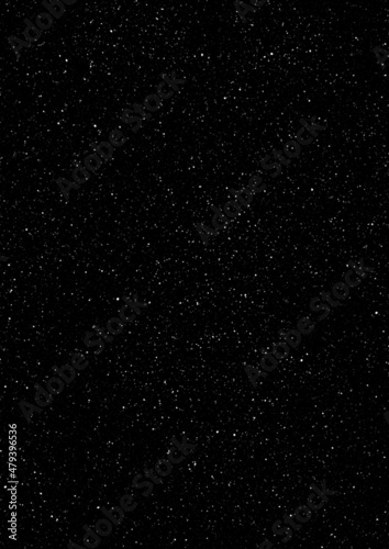 Night black starry sky vertical background