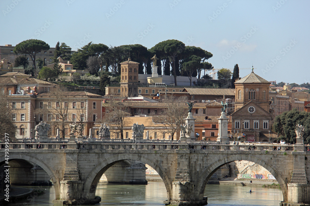 Naklejka premium Street views of alleys and roads in Rome