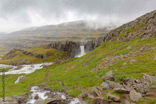 Wild Iceland waterfall
