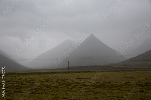 Volcano peak in Iceland