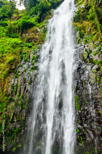 View of Materuni waterfall on the foot of the Kilimanjaro mountain in Tanzania