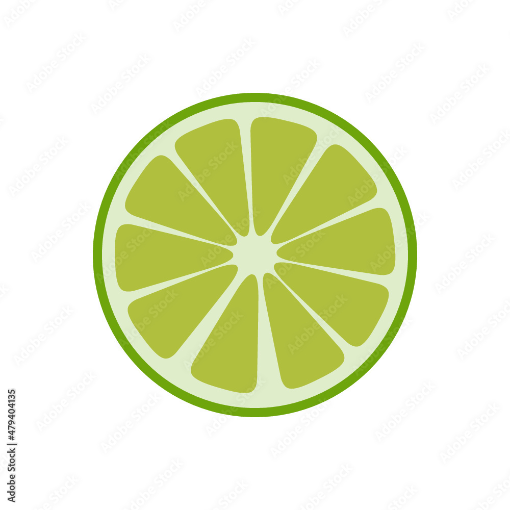Lime fruit slice, Vector Lime fruit slice, Vector