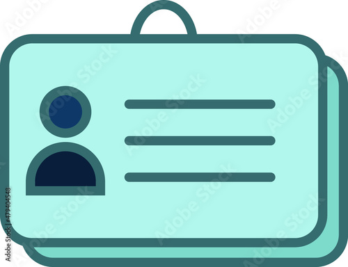 ID card icon design vector.