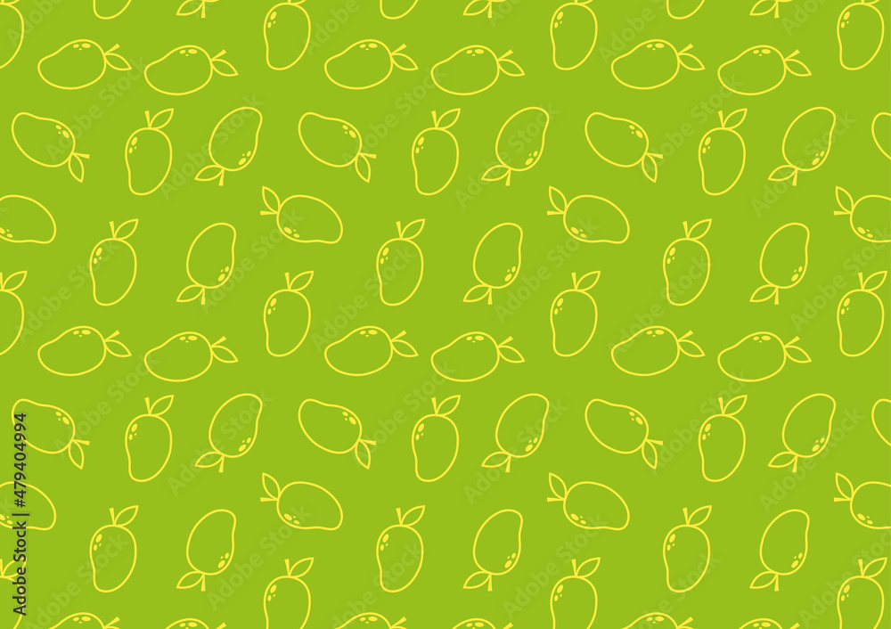 Mango pattern wallpaper. Mango symbol vector. Mango pattern wallpaper. Mango symbol vector.