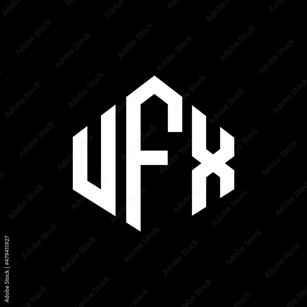 UFX letter logo design with polygon shape. UFX polygon and cube shape logo design. UFX hexagon vector logo template white and black colors. UFX monogram, business and real estate logo. UFX letter logo design with polygon shape. UFX polygon and cube shape logo design. UFX hexagon vector logo template white and black colors. UFX monogram, business and real estate logo.