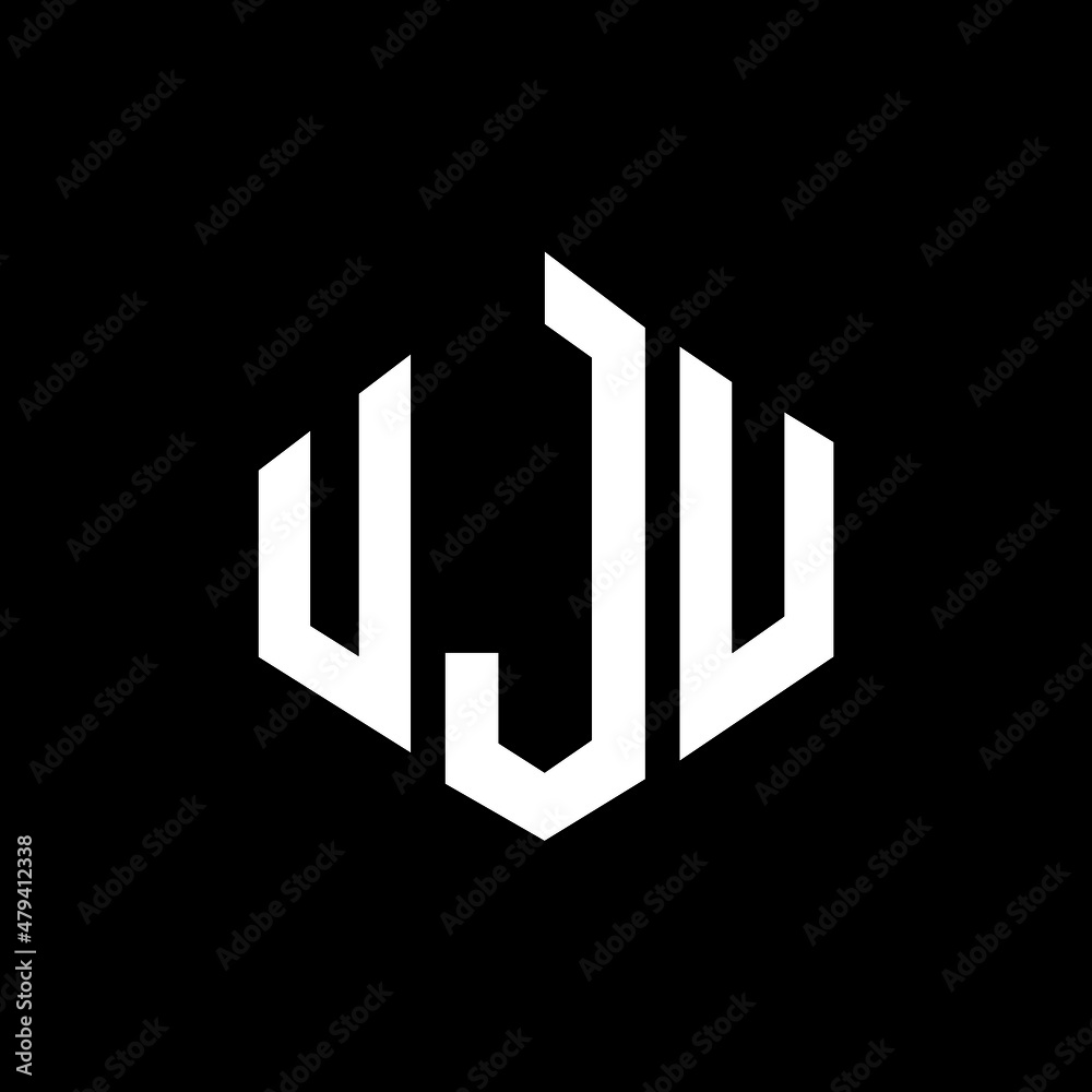 UJU letter logo design with polygon shape. UJU polygon and cube shape logo design. UJU hexagon vector logo template white and black colors. UJU monogram, business and real estate logo. UJU letter logo design with polygon shape. UJU polygon and cube shape logo design. UJU hexagon vector logo template white and black colors. UJU monogram, business and real estate logo.