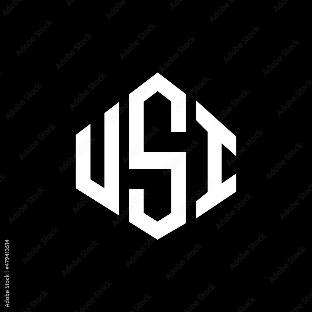 USI letter logo design with polygon shape. USI polygon and cube shape logo design. USI hexagon vector logo template white and black colors. USI monogram, business and real estate logo. USI letter logo design with polygon shape. USI polygon and cube shape logo design. USI hexagon vector logo template white and black colors. USI monogram, business and real estate logo.
