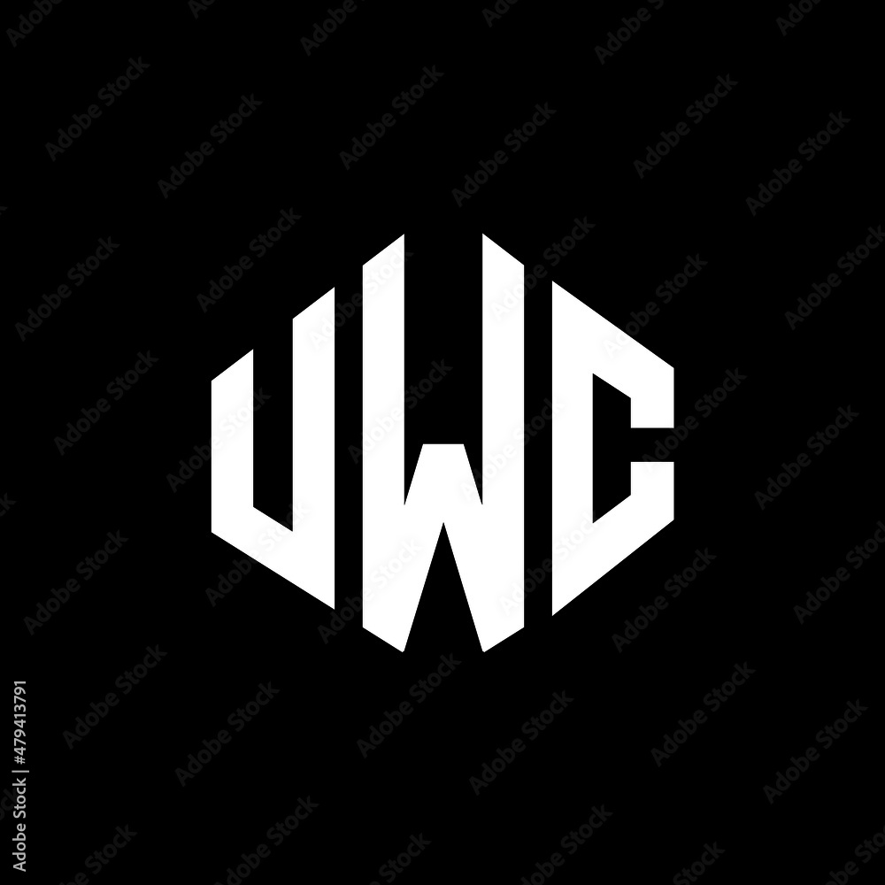UWC letter logo design with polygon shape. UWC polygon and cube shape logo design. UWC hexagon vector logo template white and black colors. UWC monogram, business and real estate logo. UWC letter logo design with polygon shape. UWC polygon and cube shape logo design. UWC hexagon vector logo template white and black colors. UWC monogram, business and real estate logo.