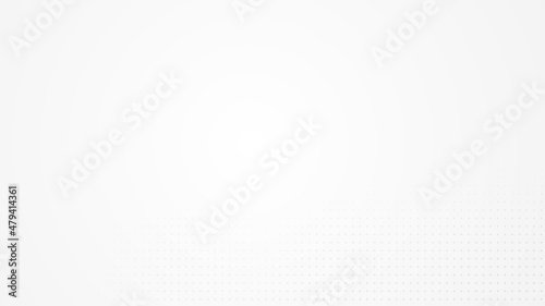 Dot white gray pattern gradient light texture background. Abstract technology big data digital background. 3d rendering.