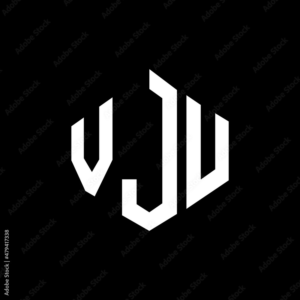 VJU letter logo design with polygon shape. VJU polygon and cube shape logo design. VJU hexagon vector logo template white and black colors. VJU monogram, business and real estate logo. VJU letter logo design with polygon shape. VJU polygon and cube shape logo design. VJU hexagon vector logo template white and black colors. VJU monogram, business and real estate logo.