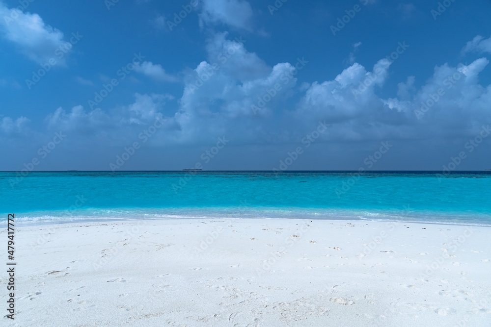 Close up of a beautiful tropical beach. Impressive image for any use.