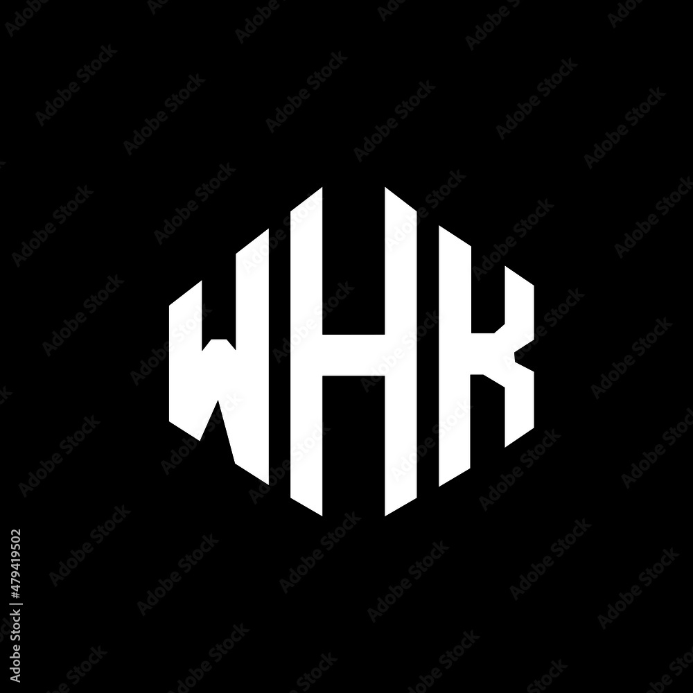 WHK letter logo design with polygon shape. WHK polygon and cube shape logo design. WHK hexagon vector logo template white and black colors. WHK monogram, business and real estate logo. WHK letter logo design with polygon shape. WHK polygon and cube shape logo design. WHK hexagon vector logo template white and black colors. WHK monogram, business and real estate logo.