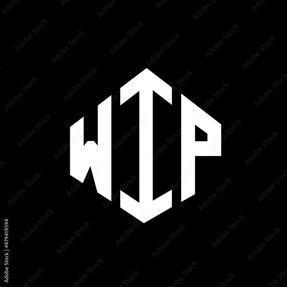 WIP letter logo design with polygon shape. WIP polygon and cube shape logo design. WIP hexagon vector logo template white and black colors. WIP monogram, business and real estate logo. WIP letter logo design with polygon shape. WIP polygon and cube shape logo design. WIP hexagon vector logo template white and black colors. WIP monogram, business and real estate logo.