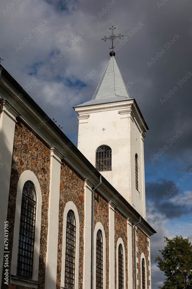 Church of the Discovery of the Holy Cross in Laukuva, Lithuania