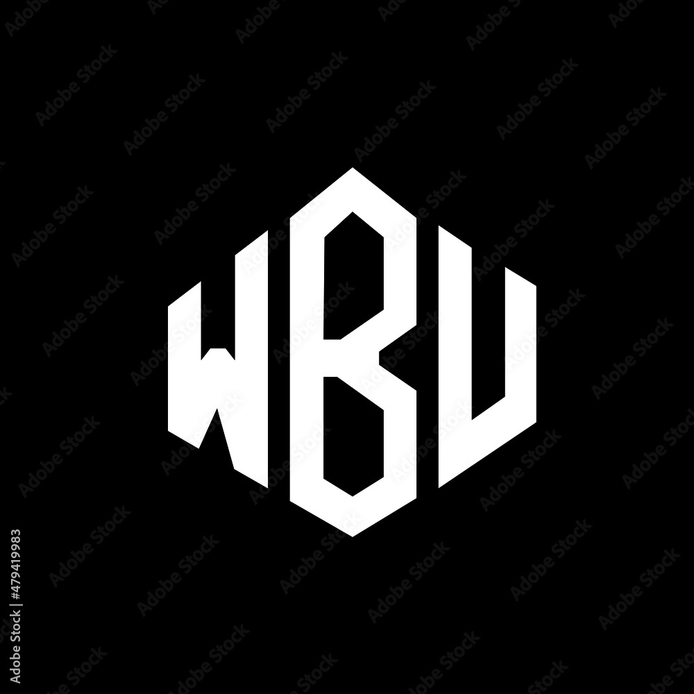 WBU letter logo design with polygon shape. WBU polygon and cube shape logo design. WBU hexagon vector logo template white and black colors. WBU monogram, business and real estate logo. WBU letter logo design with polygon shape. WBU polygon and cube shape logo design. WBU hexagon vector logo template white and black colors. WBU monogram, business and real estate logo.