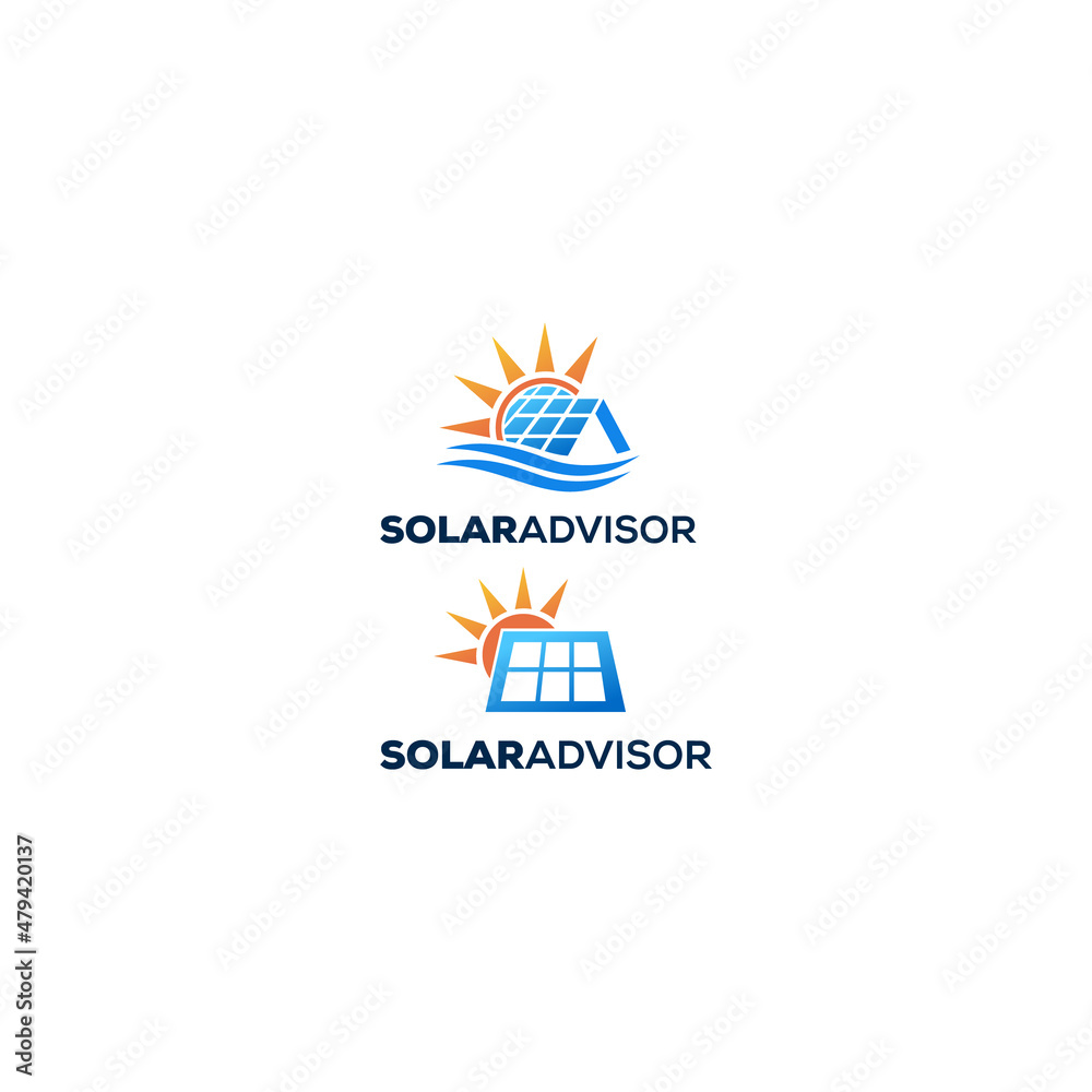 Solar advisor logo design inspiration