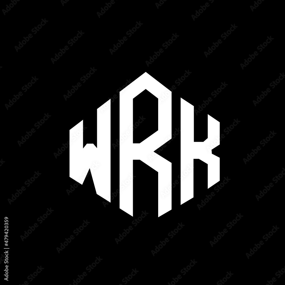 WRK letter logo design with polygon shape. WRK polygon and cube shape logo design. WRK hexagon vector logo template white and black colors. WRK monogram, business and real estate logo. WRK letter logo design with polygon shape. WRK polygon and cube shape logo design. WRK hexagon vector logo template white and black colors. WRK monogram, business and real estate logo.