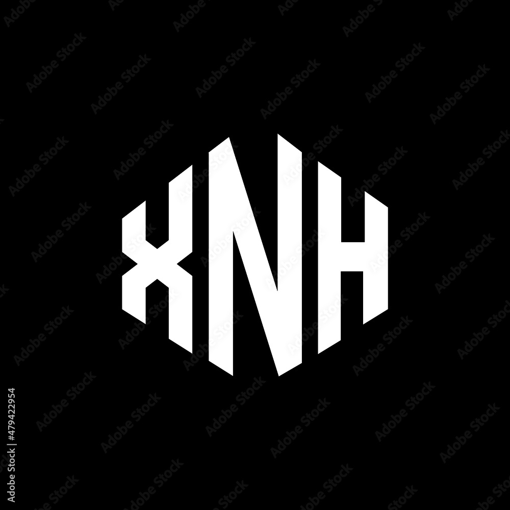 XNH letter logo design with polygon shape. XNH polygon and cube shape logo design. XNH hexagon vector logo template white and black colors. XNH monogram, business and real estate logo. XNH letter logo design with polygon shape. XNH polygon and cube shape logo design. XNH hexagon vector logo template white and black colors. XNH monogram, business and real estate logo.