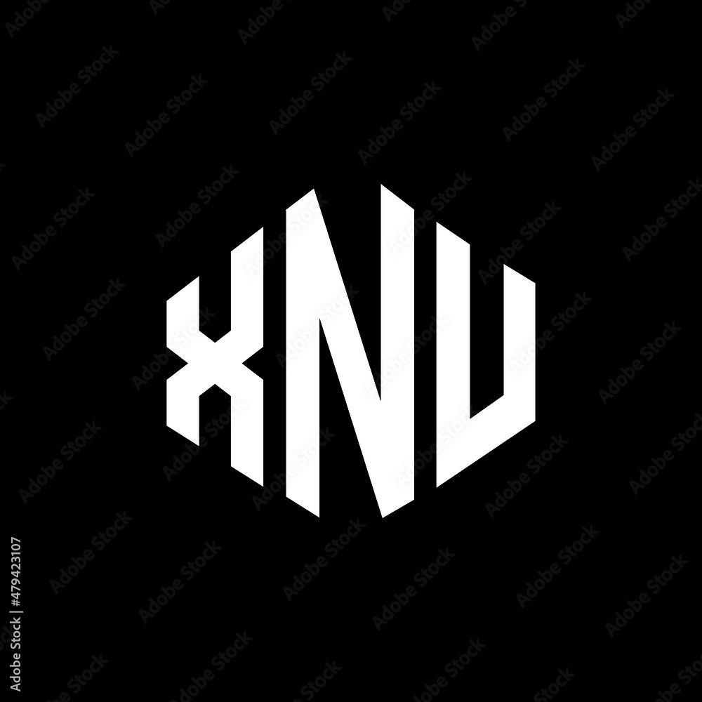 XNU letter logo design with polygon shape. XNU polygon and cube shape logo design. XNU hexagon vector logo template white and black colors. XNU monogram, business and real estate logo. XNU letter logo design with polygon shape. XNU polygon and cube shape logo design. XNU hexagon vector logo template white and black colors. XNU monogram, business and real estate logo.