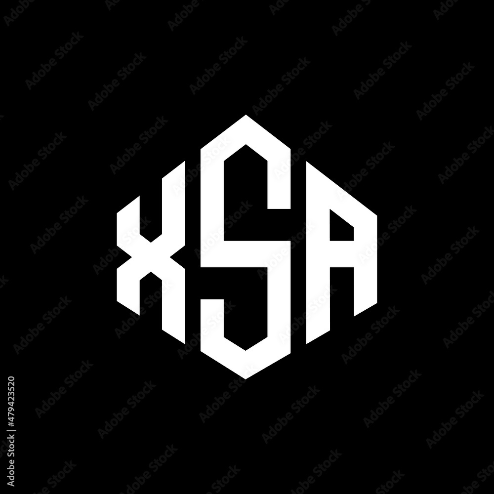 XSA letter logo design with polygon shape. XSA polygon and cube shape logo design. XSA hexagon vector logo template white and black colors. XSA monogram, business and real estate logo. XSA letter logo design with polygon shape. XSA polygon and cube shape logo design. XSA hexagon vector logo template white and black colors. XSA monogram, business and real estate logo.
