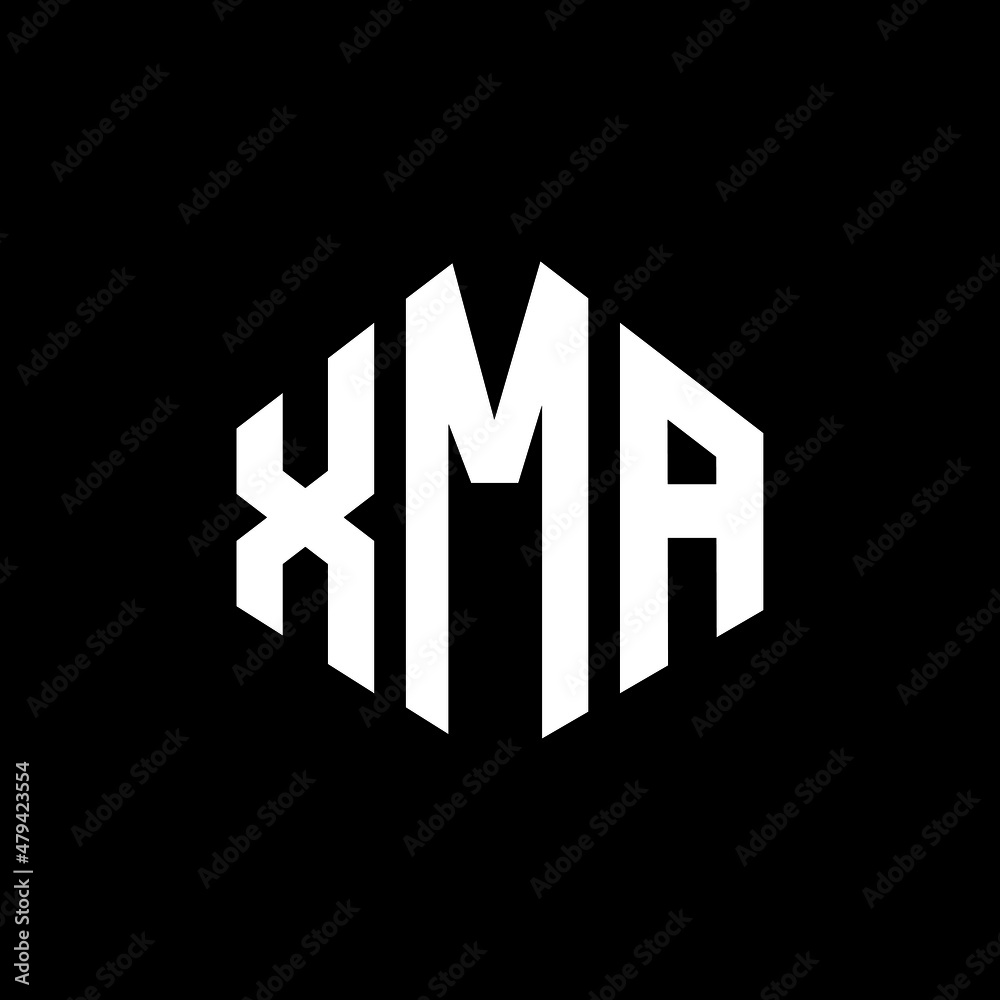 XMA letter logo design with polygon shape. XMA polygon and cube shape logo design. XMA hexagon vector logo template white and black colors. XMA monogram, business and real estate logo. XMA letter logo design with polygon shape. XMA polygon and cube shape logo design. XMA hexagon vector logo template white and black colors. XMA monogram, business and real estate logo.