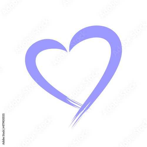 Heart brush Valentine's Day.