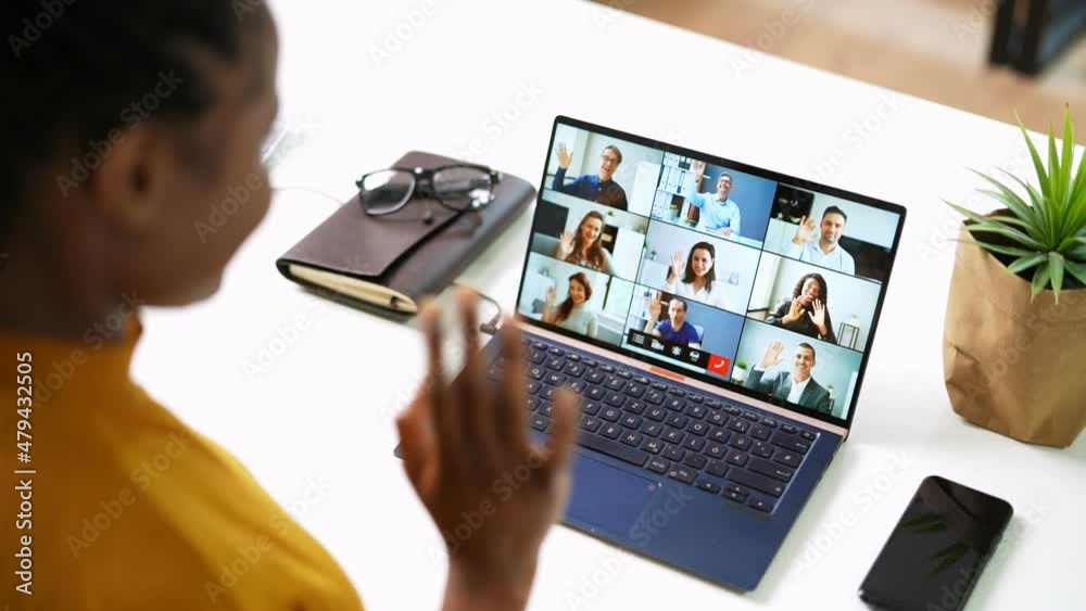 Video Conference Webinar Online Call Meeting