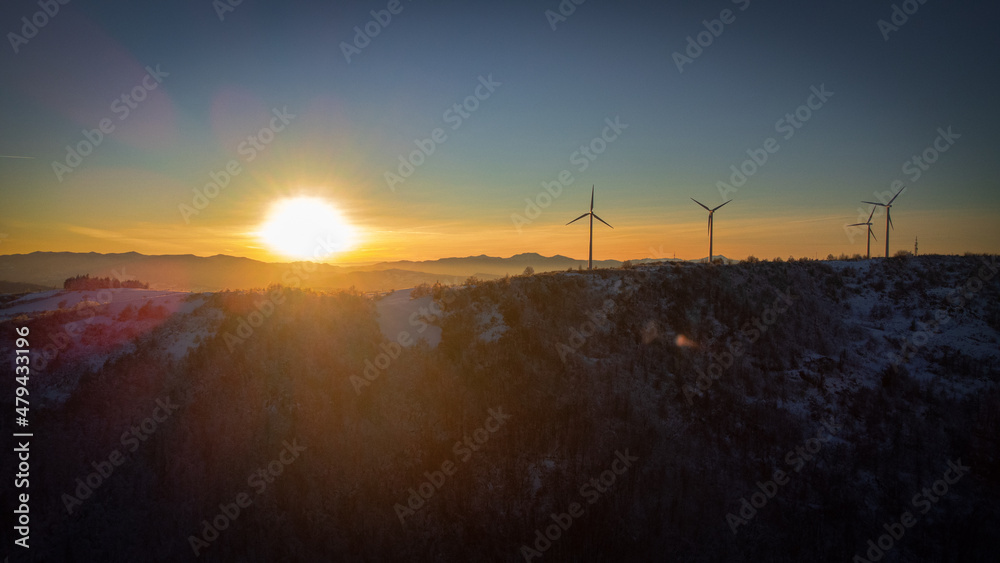 Obraz premium Tramonto in appennino