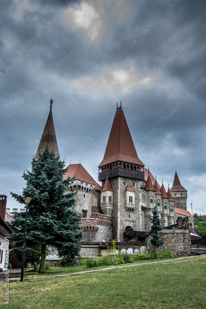 Fototapeta premium ROMANIA , Corvin Castle, Hunedoara, july 2021 Transylvania, 