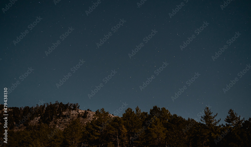 Fototapeta premium Cielo nocturno en Sierra de las Nieves 