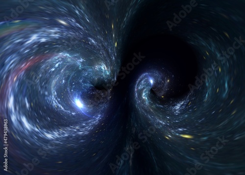 Fototapeta Naklejka Na Ścianę i Meble -  Planets Galaxy Science Fiction Wallpaper Beauty Deep Space Cosmos Physical Cosmology Stock Photos.