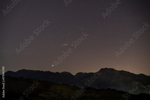 Estrella de Belén la conjunción de Júpiter y Saturno con estrella fugaz incluida © Roque Sánchez