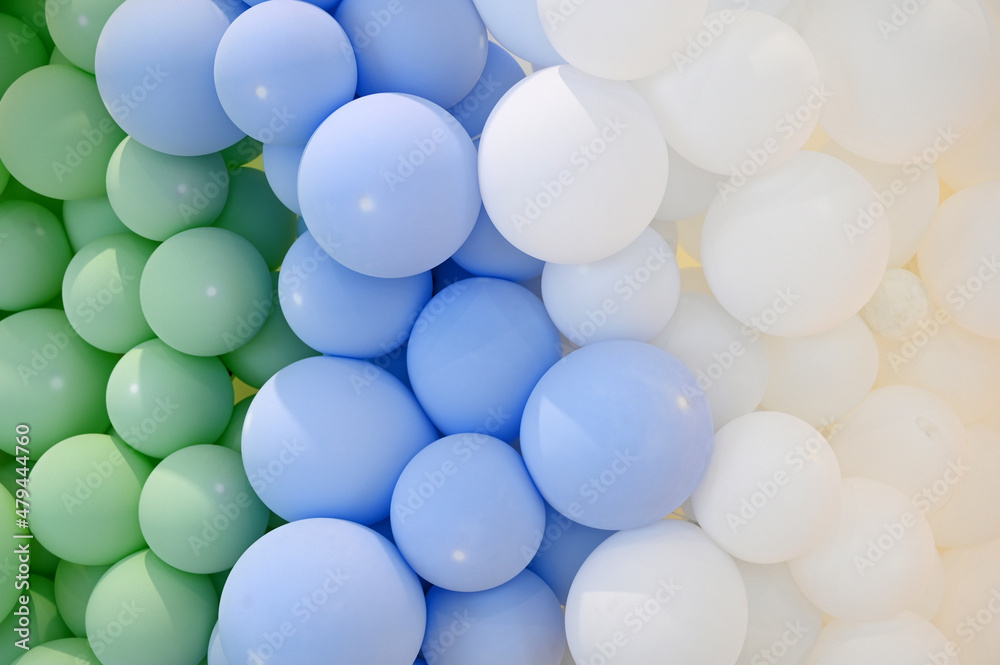 blue and white balloons blue and white balloons