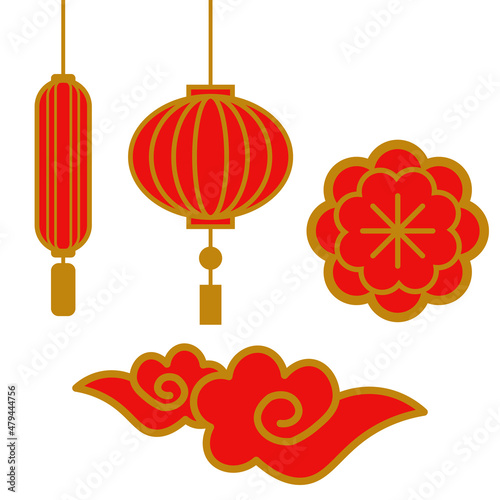 Chinese new year design element  vector illustrator