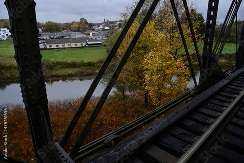 railway bridge over the river