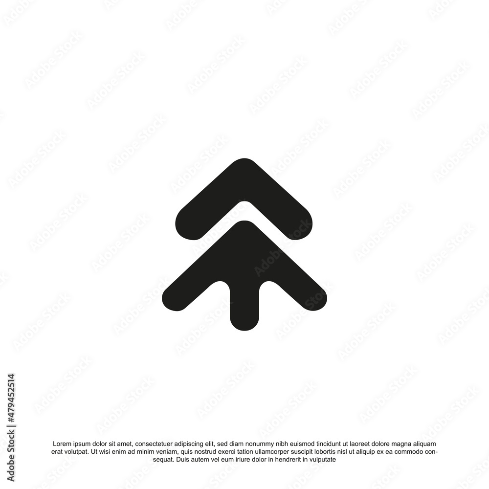 Simple arrow or growth logo design for your brand or business Simple arrow or growth logo design for your brand or business