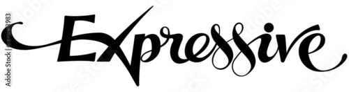 Expressive - custom calligraphy text