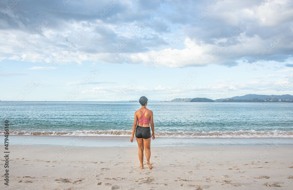 Beautiful Playa Conchal, a beach made of seashells, Guanacaste, Costa Rica