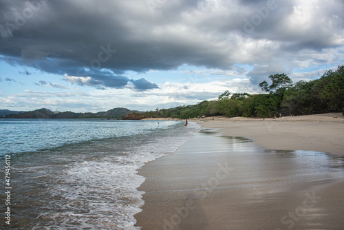 Beautiful Playa Conchal, a beach made of seashells, Guanacaste, Costa Rica photo
