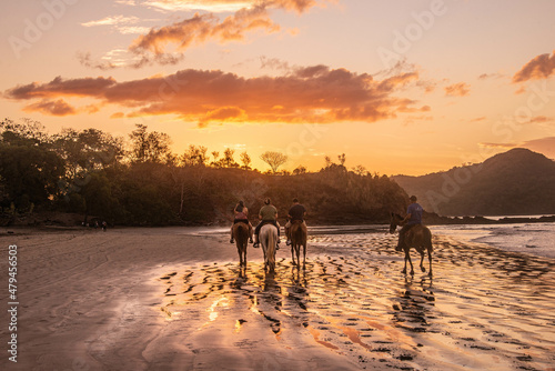 Horse riding on Playa Conchal, Guanacaste, Costa Rica