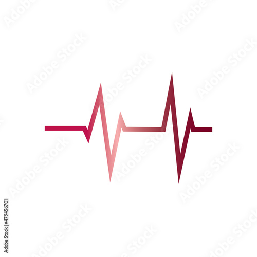 Sound waves vector illustration design