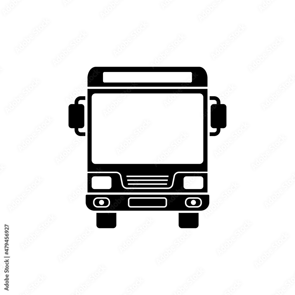 City bus icon design template vector isolated City bus icon design template vector isolated