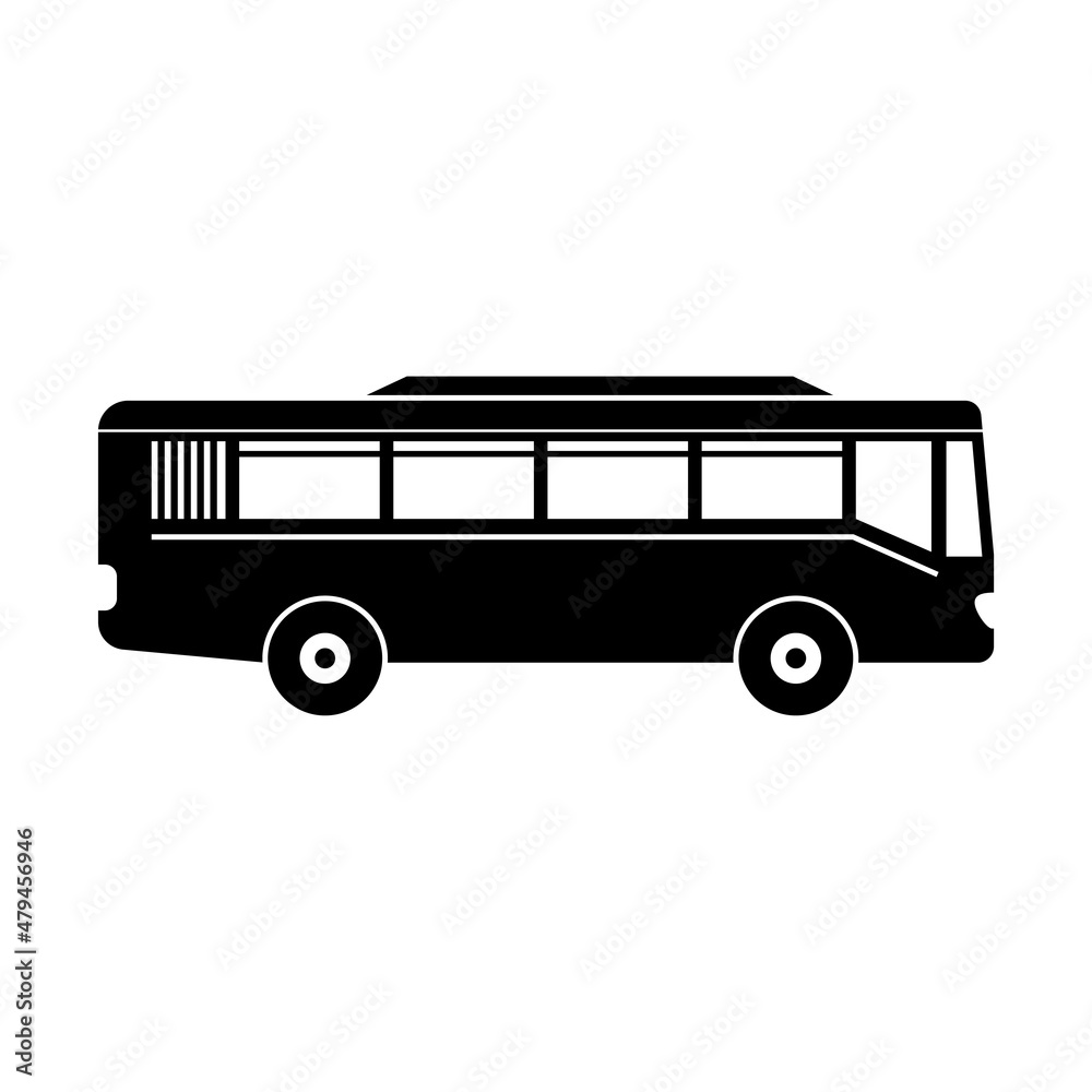 City bus icon design template vector isolated