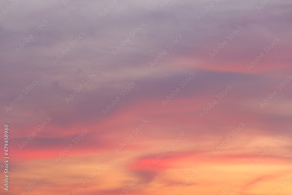 Sky and clouds after sunset,twilight sky background.